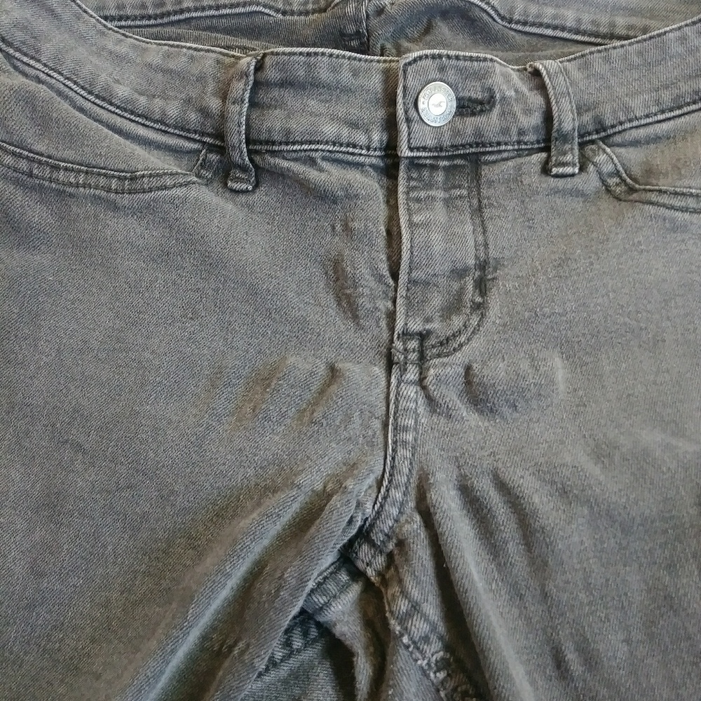 Hollister skinny washout black jeans